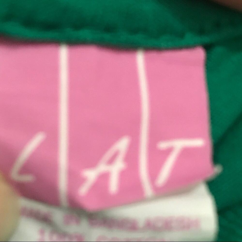 Ladies Green Florida Michigan Baby Tee - Picture 5 of 5